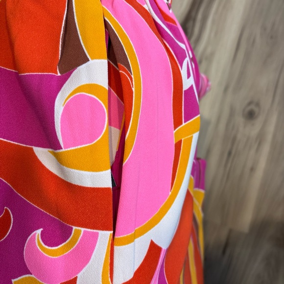 NEW Express Retro Print Halter Dress Size Large MSRP $108 - Picture 8 of 9